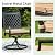 Sophia & William Patio Dining Set 9 Pieces Outdoor Metal Furniture Set, 8 x Swivel Patio Dining Chairs with 1 Expandable 6-8 Person Table for Lawn Garden Pool