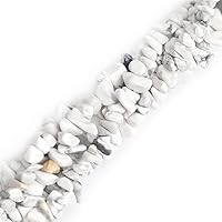 Vista 37 de Cuentas sueltas de piedra natural de grava de jade amarillo de 0.236-0.315 pulgadas, chips de piedras preciosas para hacer joyas, forma libre, 34