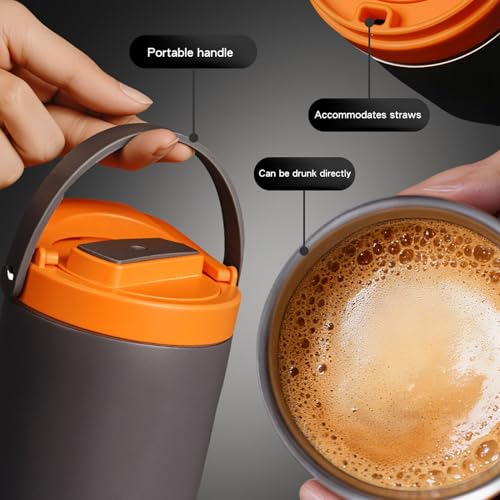 Cafetera portátil eléctrica 600 mL acero inoxidable miniatura 4