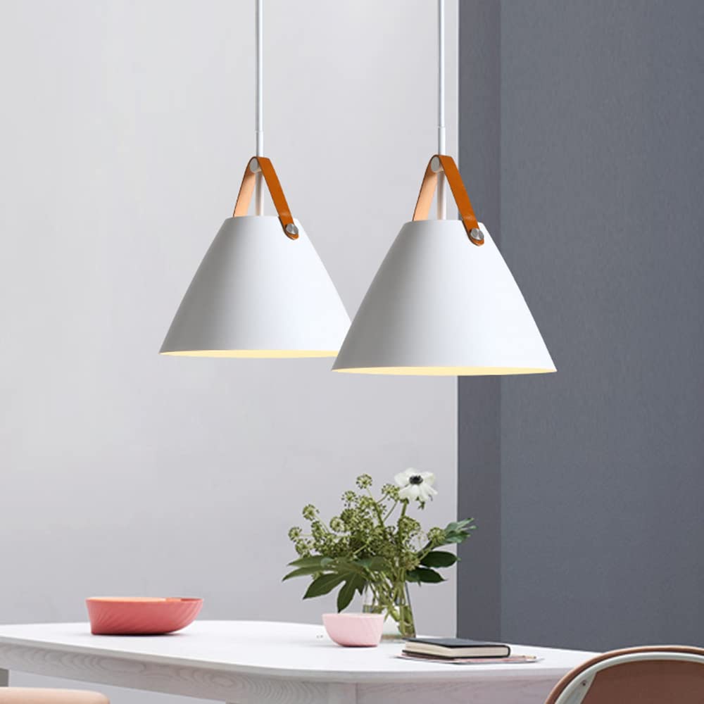 Lampa wisząca, skórzana lampa sufitowa E27 w stylu vintage z metalowym kloszem przemysłowa lampa wisząca/do jadalni na farmie żyrandol na poddaszu/kuchnia oprawa oświetleniowa do kawiarni