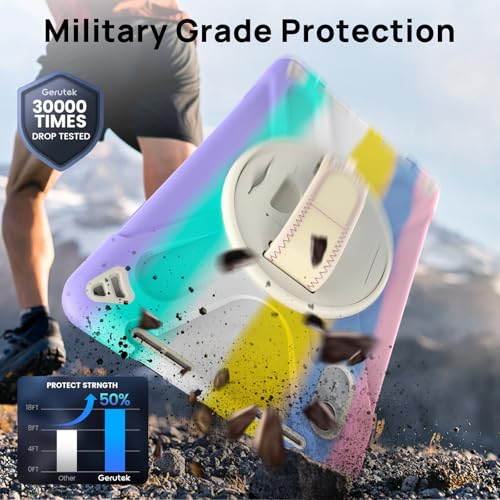 Coque Lenovo Tab M11 Antichoc Rose Étui Robuste TB-336FU Support Rotatif