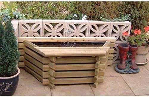 GARDEN POOL FLAT BACK 25 GALLON FISH POND/TANK + PUMP
