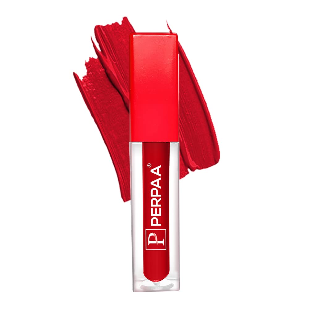 PERPAA® POP Mini Lipstick Set Lip Color Smudge Proof |Velvety Texture| Waterproof |Long Lasting lipstick | Non Transferable (Scarlet Red)