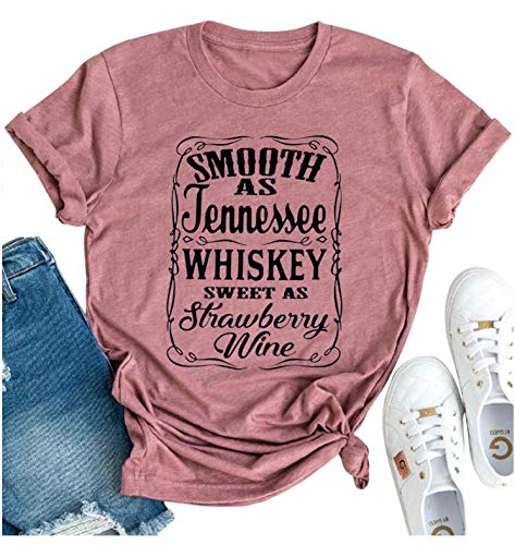 Country Music - Camiseta de manga corta para mujer, diseño divertido con texto en inglés'Friends,...