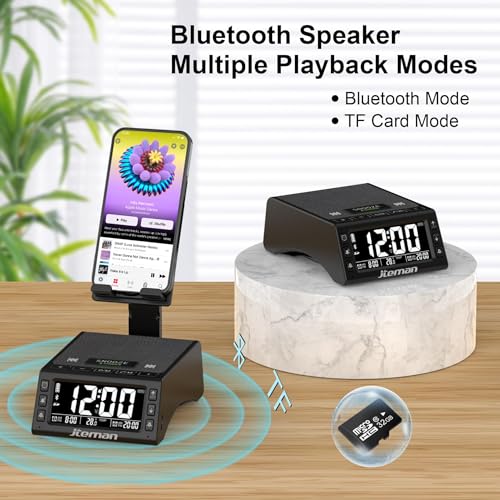 JTEMAN-Gifts-for-Men-WomenCell-Phone-Stand-with-Wireless-Bluetooth-SpeakerAdjustable-Cool-Tech-Kitchen-GadgetsUnique-Birthday-Gifts-for-MenWomen