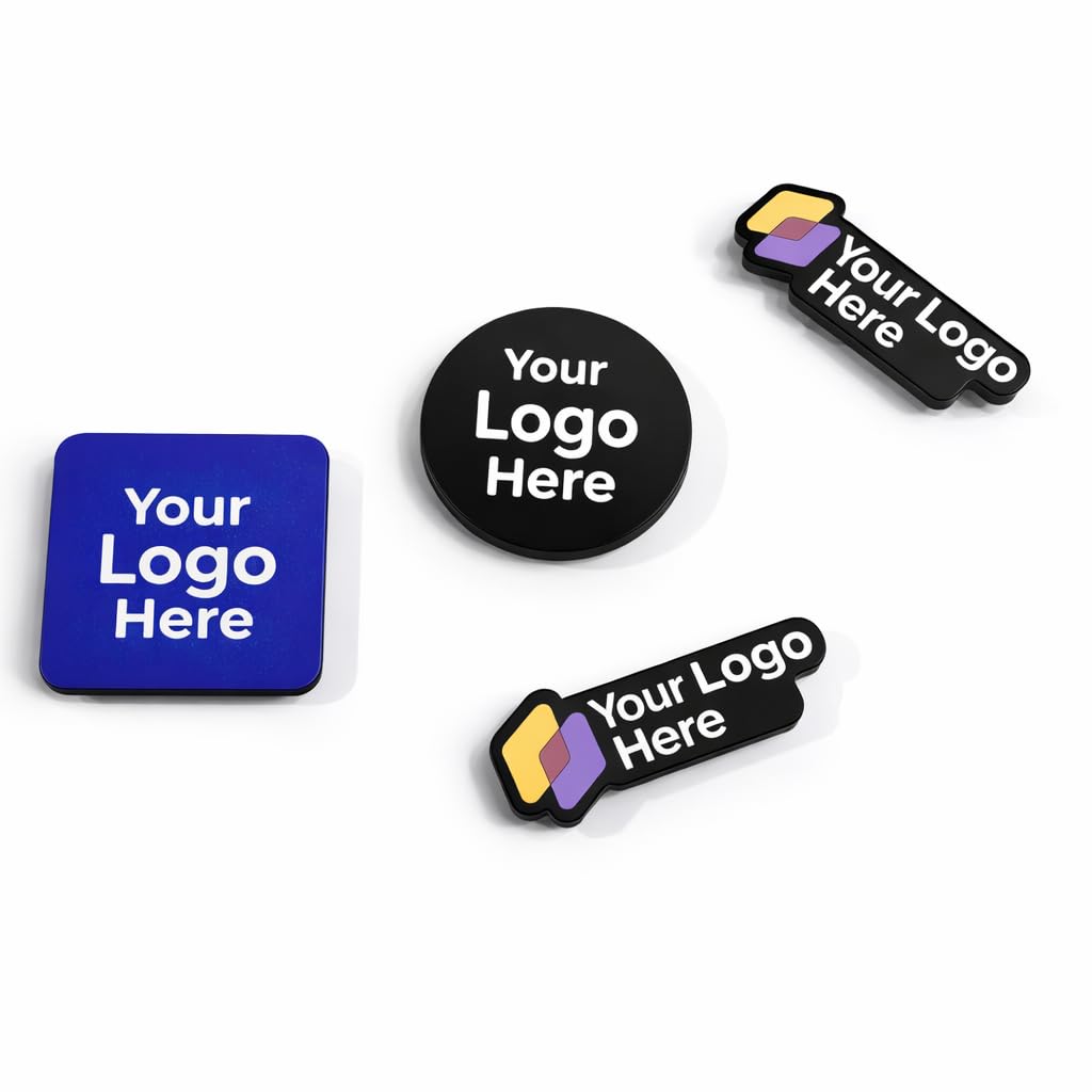 Zesta Magnetic Name Apparel Pin for Uniform Shirt | Customised Magnetic Badge for Employees, Doctors, Staff | No Pin Name Plate for Office, School, Hospital