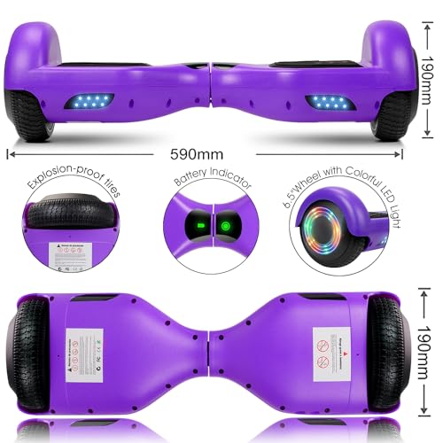 LIEAGLE Scooter, 6.5" Scooters with Flash Wheels for Kids Adults