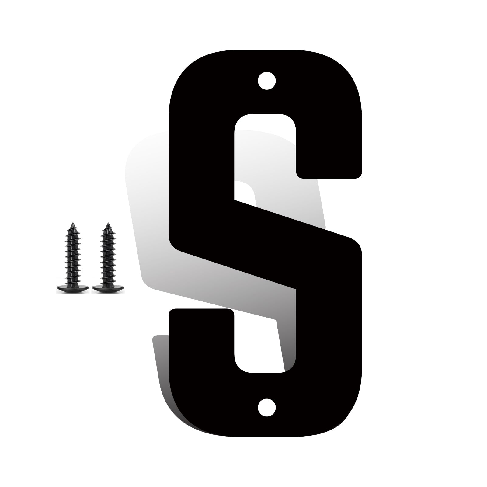 12 Inch Large Metal Letters, Metal House Letters, Modern Black House Address Letter for Outside, Outdoor Address Letter for Apartment Home Street Office (S) — image 1