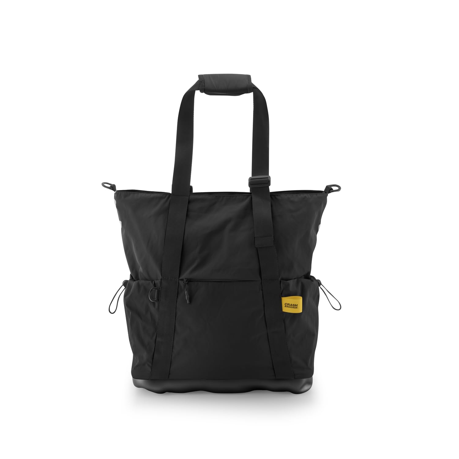 CRASH BAGGAGE Hard Tote Bag Work Travel with Laptop Compartment Interior Pockets Luggage Strap Adjustable Handles