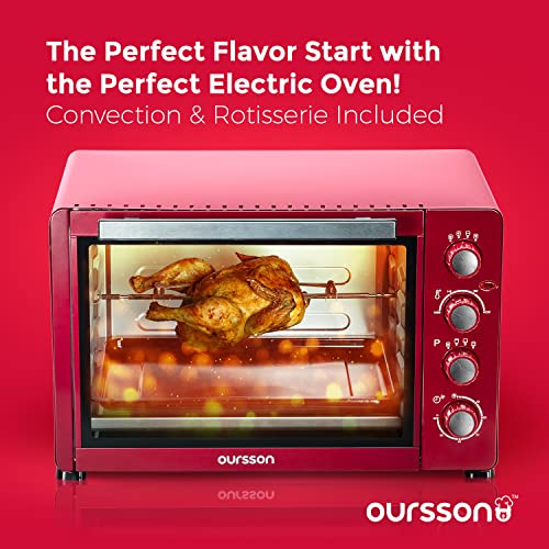 Mini Bakoven met Convectiefunctie, Grillrooster, elektrische grill oven met dubbele beglazing, 45 l ovenruimte, timer 60 minuten met signaaltoon, 100 - 230 °C - Afbeelding 3