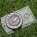 4 Pcs Outdoor Compass with Adjustable Declination,Magnifier,Ruler,Scale. Multifunctional Orienteering Waterproof Compass for Map Reading, Navigation, Hiking (Transparent+Blue+Green+Orange)