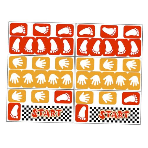 OSALADI 6 Folhas Adesivos De Chão Decorar Apliques De Pvc Adesivo De Chão Quarto Infantil Decalques