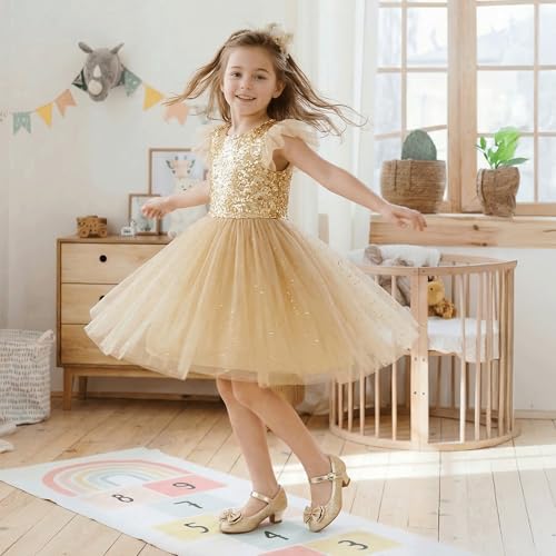Image of PANDNAINJIA Girls Dress Shoes Toddler Heels Mary Jane Pumps | Little Big Kids Low Heel Flower Girl Bow Wedding Party Church Communion Princess Shoes