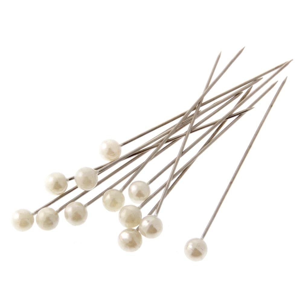 Corsage Creations - 5mm Pearl Headed Corsage Pins - Cream (5.5cm Pin, 144pcs per pk)