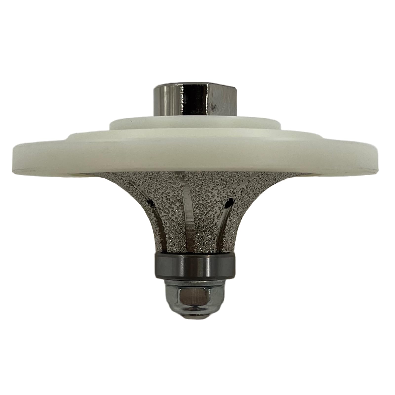 1" Demi Bullnose Extended Guide Diamond Profile Wheel for Granite, Marble, Concrete, Masonry and Stone, 40/50 Grit, 5/8"-11 Arbor