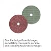 3M - 3M ABR-982C-36-4.5x0.875(25) 982C Cubitron II Fibre Disc, 36+ Grade, Coated Ceramic Brown Fibre Disc - 4 1/2 x 7/8 (Pack of 25)