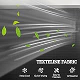 Outsunny 3-Seat Glider Rocking Chair for 3 People Garden Bench Patio Furniture Metal Frame, Black - Image 6