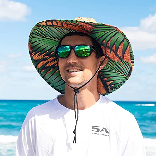 S A Company Summer Straw Hats For Uv Sun Protection | Unisex Adult (Tiger Palms) #TOP1