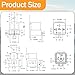882751A1 Power Trim Relay (Pack of 2) Compatible with Mercury Mariner Outboards 20-300HP - 12V Tilt Trim Solenoid Replacement Compatible with 882751A2, Hella 4RD 960 388-32, VF4-35F11-Z07
