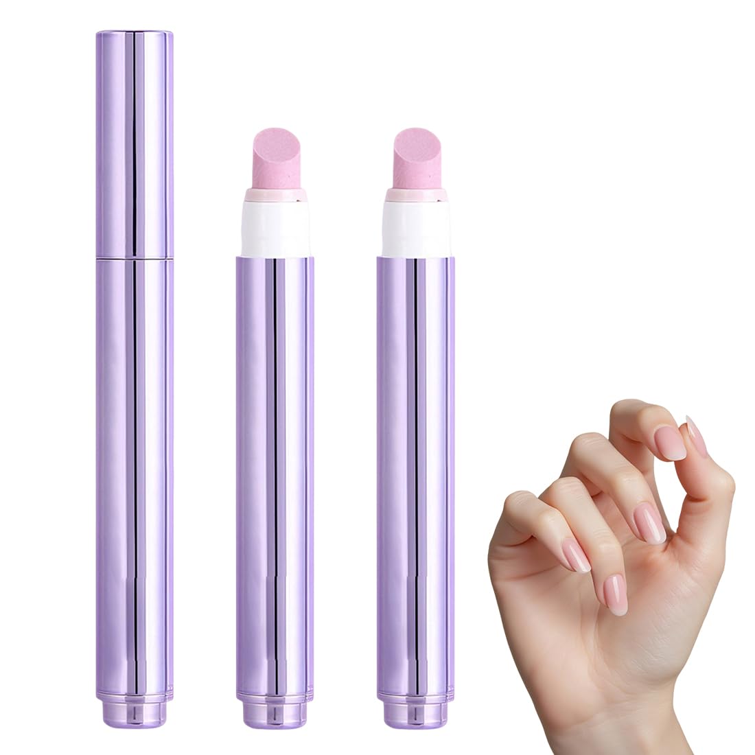 GXGM 2 Pezzi Penna Olio per Cuticole Unghie, Nail Care Pen, Strumento 3 in 1 per Rimuovere, Idratare e Rinforzare Cuticole, Ripara Unghie Secche e Screpolate