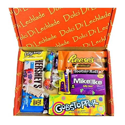 American Sweets and Chocolate USA Candy Box by Dolci Di Lechlade | Reese's, Twizzlers, Hershey's | 14 Items Present Gift Box Great for Mother's Day or Easter Cover