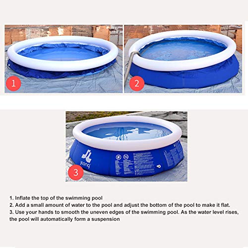 Kracie 10ft 30in Summer Family Swimming Pool for Kids & Adults - Quick Set Above Ground Swimming Poolwith Electric Air Pump - Thumbnail 2