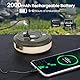 Luvan Camping Lichterketten Aufrollbar , 2 in 1 Wiederaufladbar Campinglampe mit 10M Led lichterkette, 8 einstellbaren Modi, Wasserdichte Tragbare Camping Lichter für Camping, Wandern, Zelt(1 Stück)