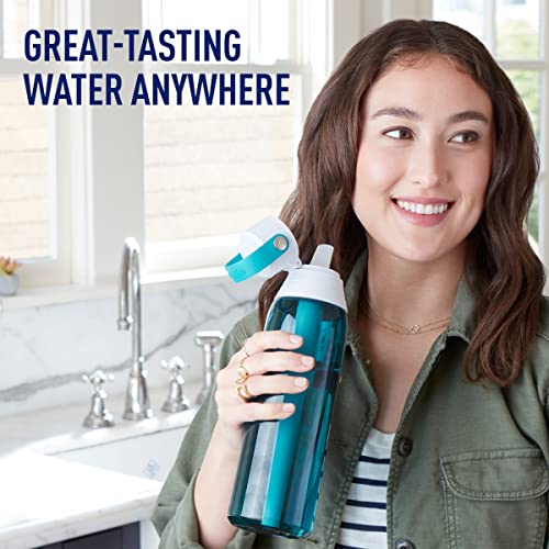 Brita Insulated Filtered Water Bottle With Straw, Reusable, Bpa Free Plastic, Sea Glass, 26 Ounce #TOP1