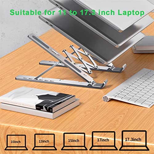 Base refrigerante portátil ajustable para laptop 11-17.3" miniatura 3