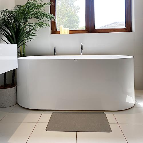 KECASUDE Diatomaceous Earth Bath Mat/Pad (Fast Drying/Super Absorbent) for Bathroom, Kitchen, Bed Room, Stairway, etc.