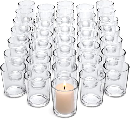 Opiniones de Velas en frasco que puedes comprar esta semana. 47 Timotech Set de 36 Portavelas de Vidrio, Vasos para Velas de Vidrio Transparente, Portavelas a Granel para Centros de Mesa de Boda, Decoración de Mesa del Hogar