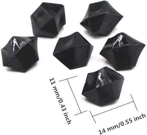 Miniatura 2 de Roca de hielo acrílica, cristales de roca de hielo falsos acrílicos de 0.5 pulgadas, gemas del tesoro para dispersores de mesa, confeti de mesa,