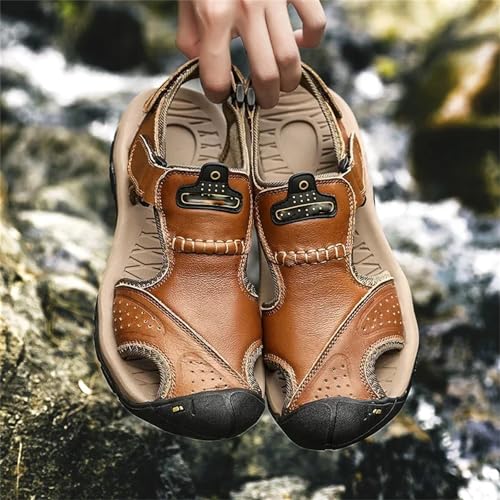 Men's Leather Sandals Summer Men's Shoes Outdoor Water Shoes4