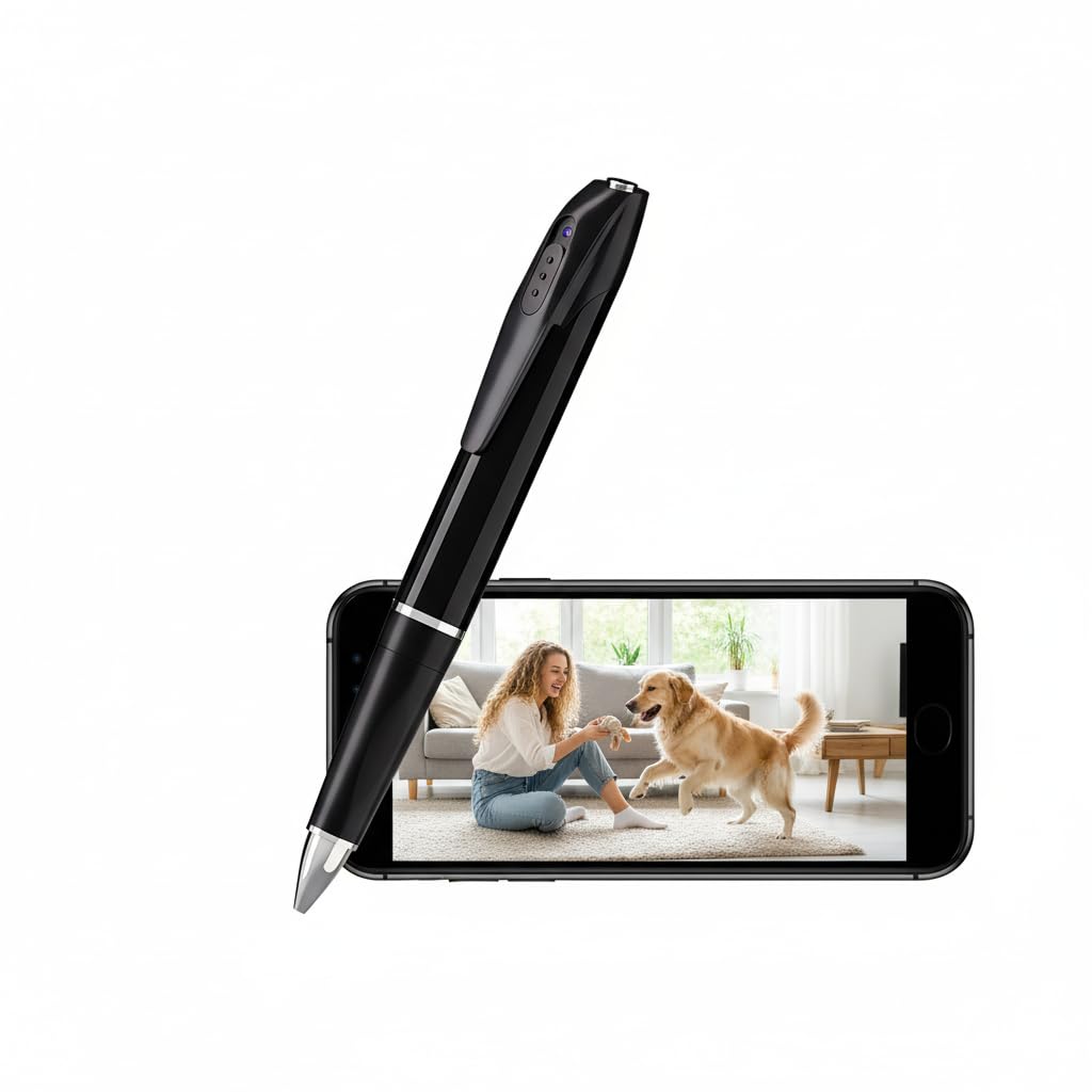 Pen Camera 1080P Pet Monitor Writing Pen with 32GB Card
