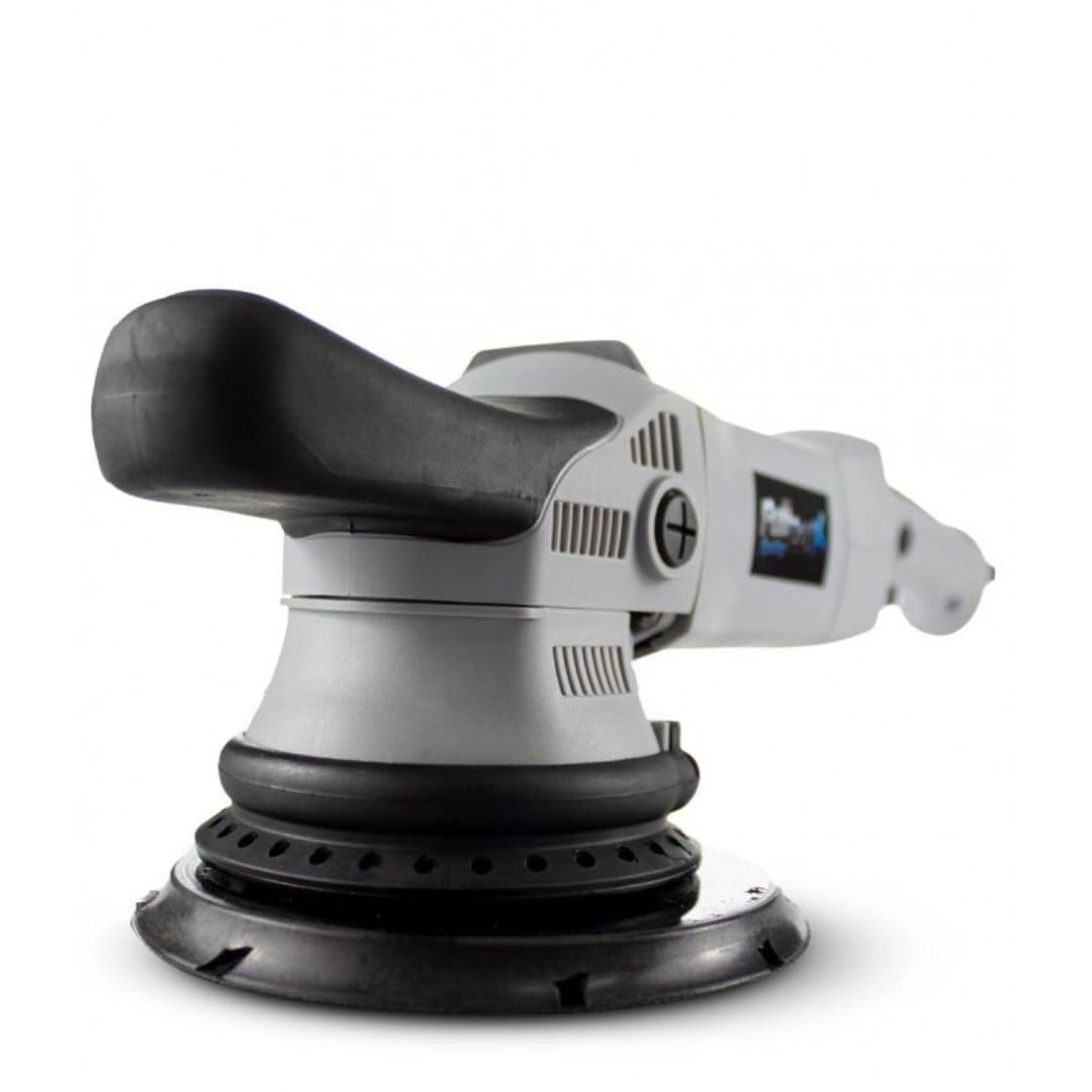 AutoFullCar - Pulidora Orbital Pro FullCarX - Excentricidad 21mm - Potencia 810W - 6 Velocidades Variables - 1000RPM-4800RPM - Base 150mm - Mango Desmontable/Mango Lateral - Cable Longitud 3m