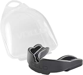 Protetor Bucal com Estojo - Preto, Vollo Sports