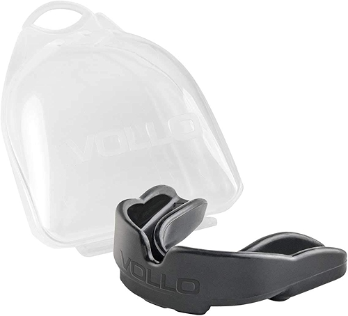 Protetor Bucal com Estojo - Preto, Vollo Sports