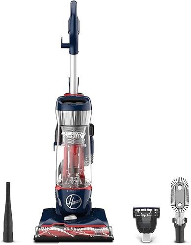 Hoover Pet Max UH74110 - Aspiradora vertical completa sin bolsa, color perla azul (renovada)