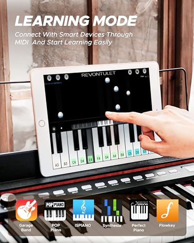 Starfavor 88 key keyboard piano, Compact Portable Digital Piano with Semi Weighted 88 Keys, Electric Piano Keyboard Set for Beginners with Stand, Large Headphones, Sustain Pedal, Carrying Piano Case 8 Starfavor 88 key keyboard piano, Compact Portable Digital Piano with Semi Weighted 88 Keys, Electric Piano Keyboard Set for Beginners with Stand, Large Headphones, Sustain Pedal, Carrying Piano Case - Image 6