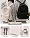 White School Backpack for Girls Women, Waterproof High School Book Bag Cute Backpack for Men Teens Boys, Lightweight Mini Classic Basic College Backpack Middle School Back Pack Daypack