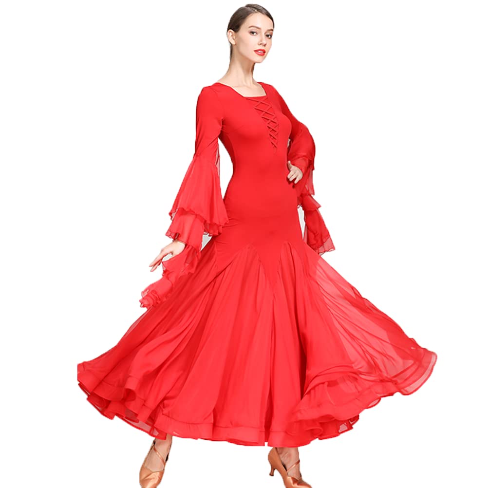 Sukienki do tańca towarzyskiego dla kobiet, tango, salsa, taniec walc, występ, kostiumy, fokstrot, ubrania do tańca