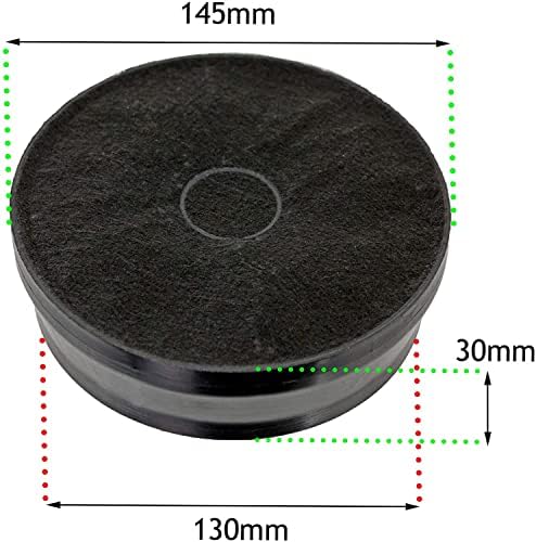 Spares2go Carbon Charcoal Filters compatible with Belling CHIM60 444448843 444449651 Cooker Extractor Hoods (Pack of 2)