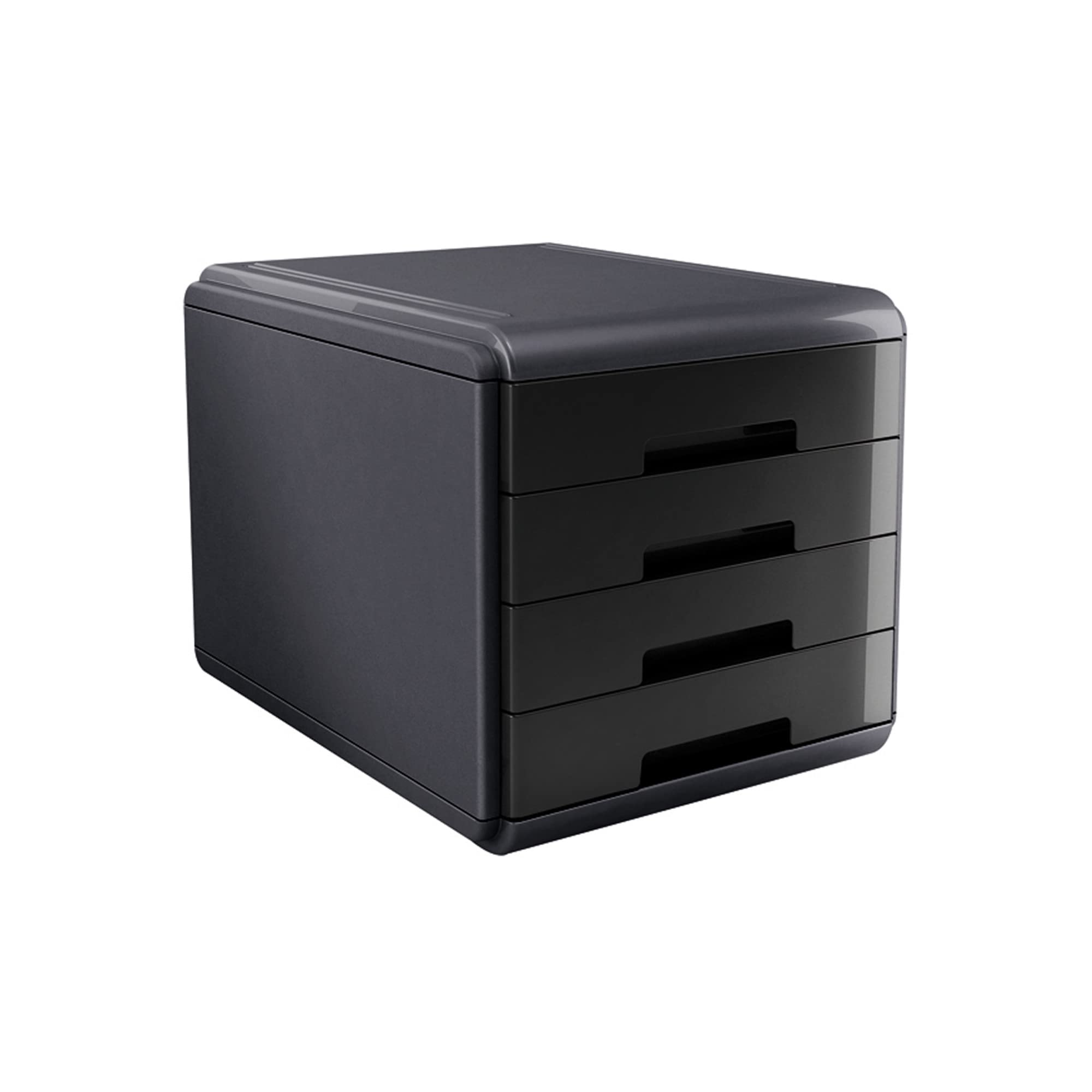 Arda 18P4PN Cassettiera, Nero