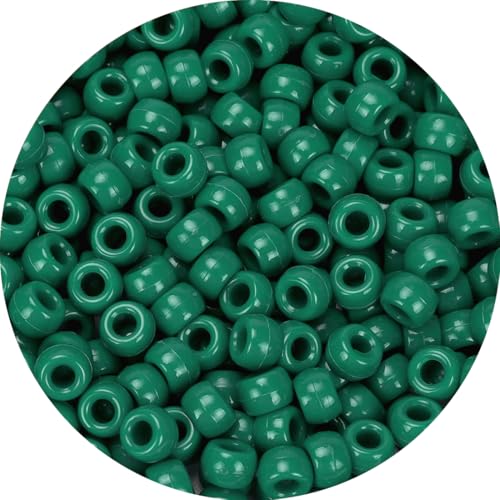 IOOLEEM Pony Beads(1000pcs Dark Green Pony Beads), Beads for Jewelry Making, Crafts, Beading Supplies, Arts & Crafts Materials for Jewelry Making.