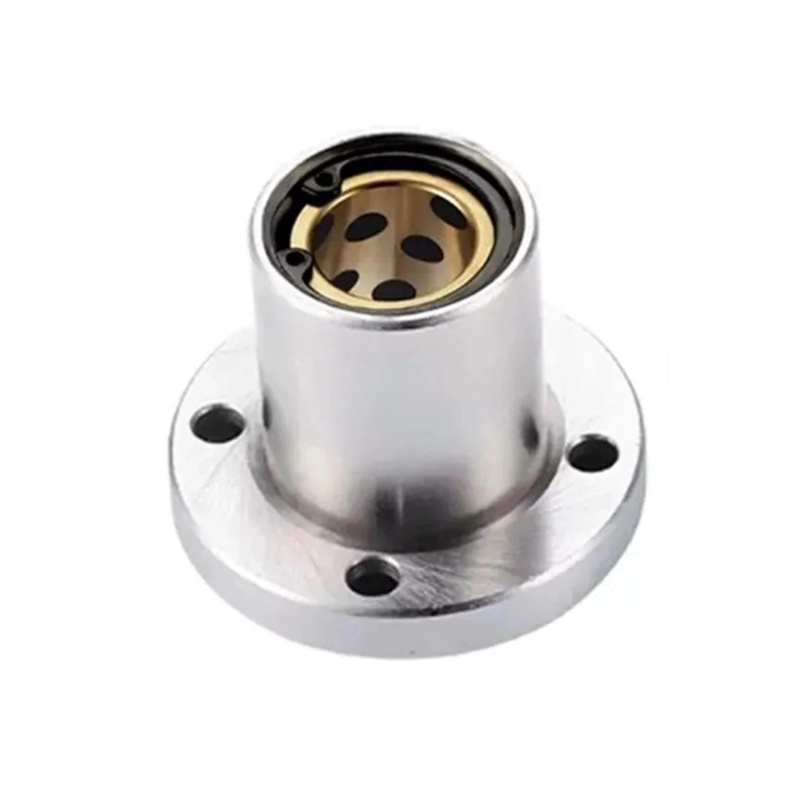 VSPPJYFG 1 Piece LMF25UU LMK25UU LMH25UU 25x40x59MM Oval Flange Bushing Router Shaft Linear Bearing for 3D Printer Parts Rod(LMF25UU)