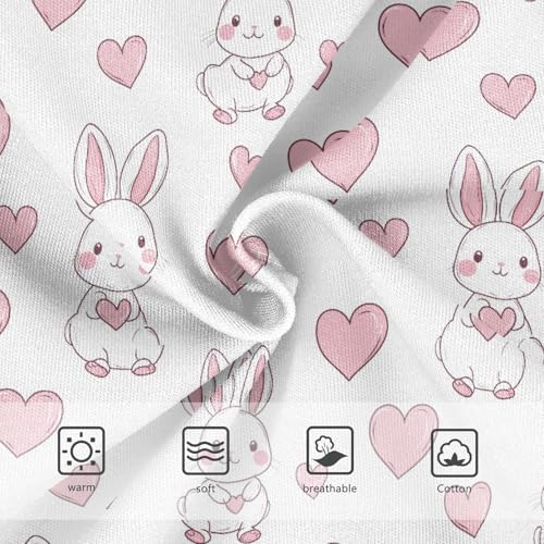Little Girl Underwear Toddler Panties Kids Undies Rabbit Heart Soft Cotton Briefs 2T-8Y3