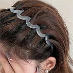 3 PCS New U Shape Fashion Tooth Hair Comb Headband，2025 High Cranium Headbands for Women's Hair with Teeth for Women Gifts (Amber+Black+Grey) - Image 5