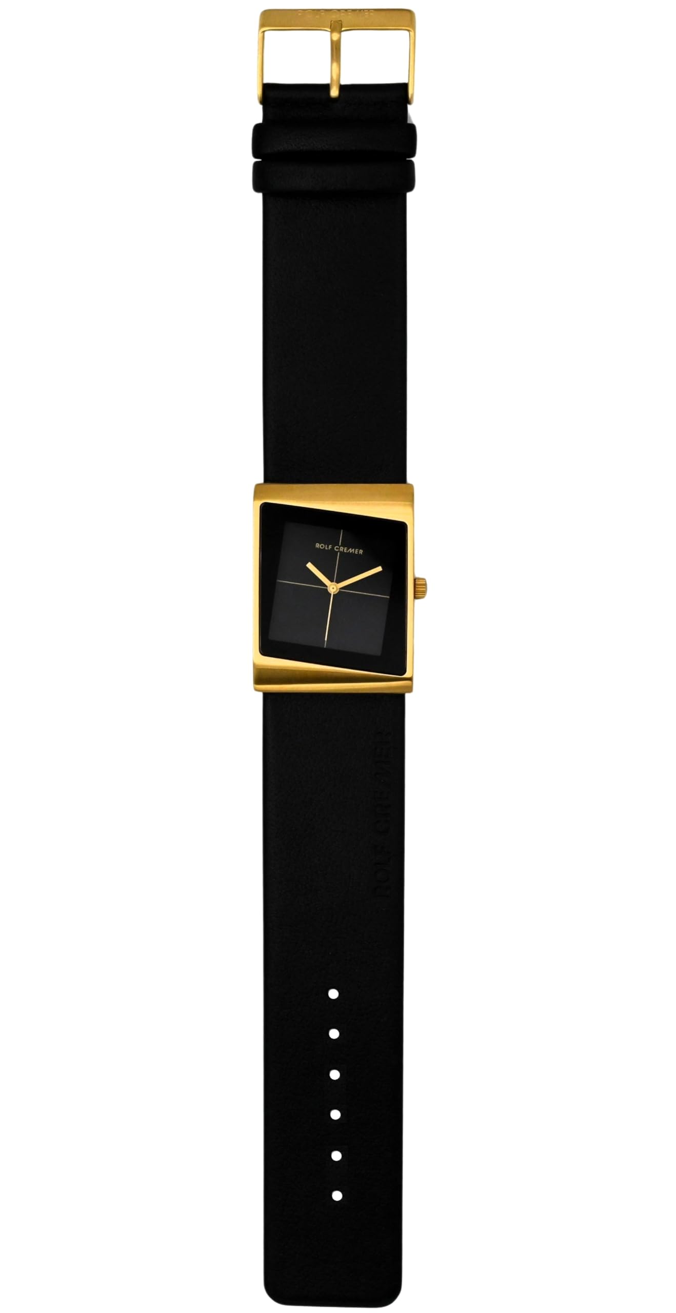 Style II Armbanduhr, Edelstahlgehäuse 29 x 38 mm, Lederarmband 26 mm, Quarzwerk, Mineralglas, Wasserdicht 3 Bar, Modell 500054
