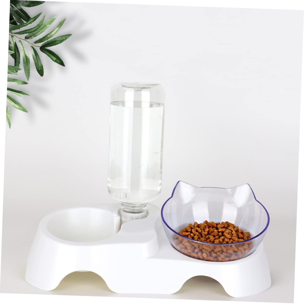 Automatic Water Feeder Cat Dog Portable Elevated Pet Bowl Easy Clean Design