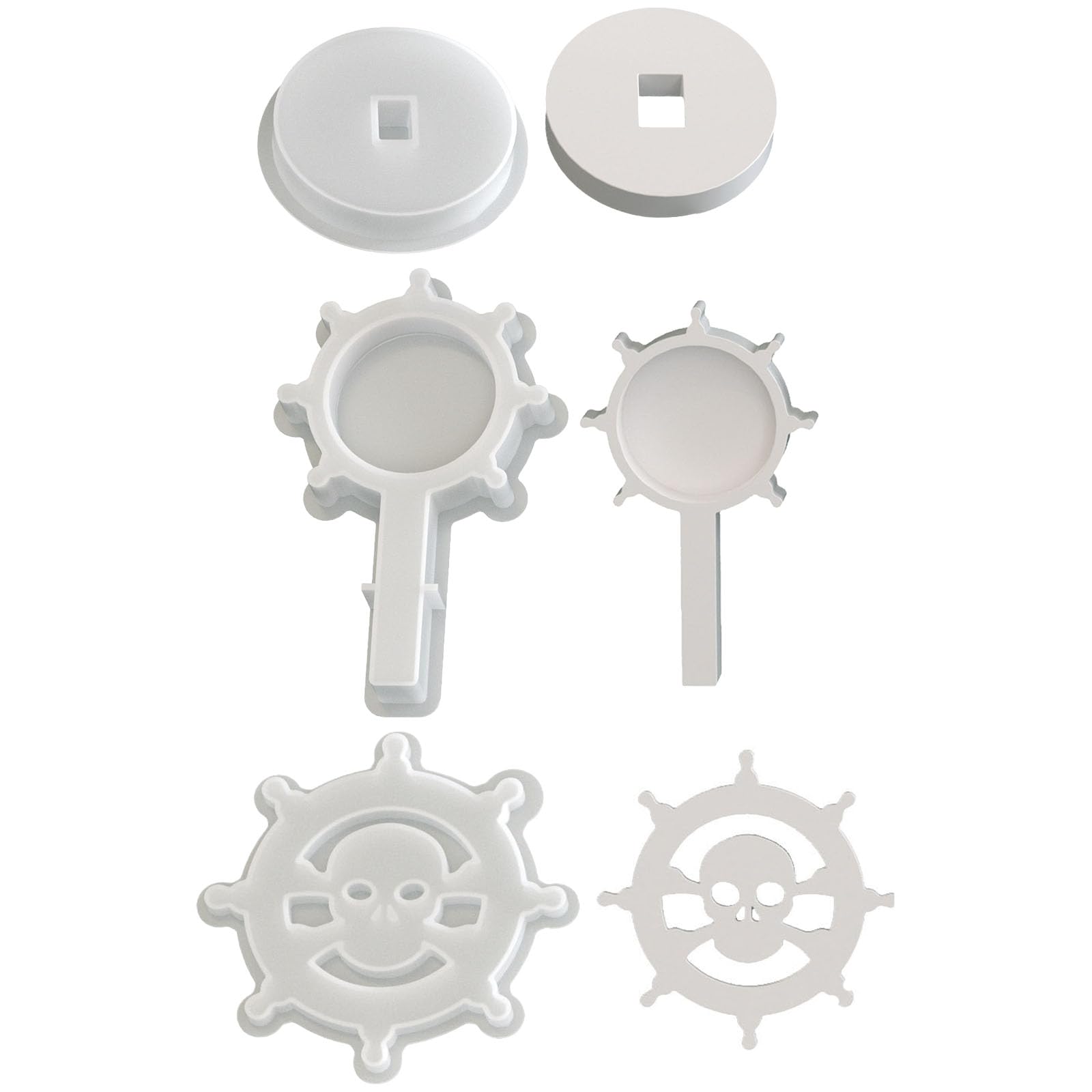 Kalttoy E Halloween Ghostly Silicon Molds Skull Silicon For Poxy Resin Soap Holiday Decoration Molds